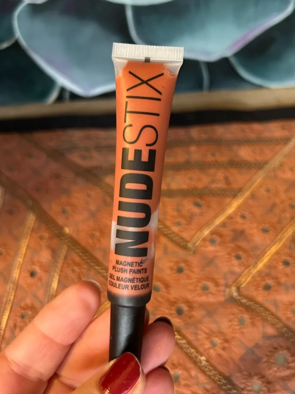 NUDESTIX Magnetic Lip Plush Paints in Hot Paprika